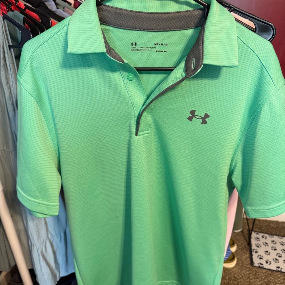 Under Armour Green Performance Polo Shirt